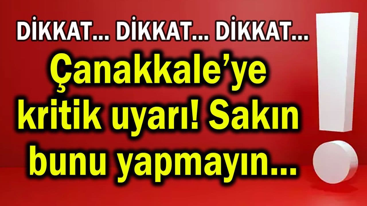 Çanakkale’de Anız Yakma Uyarısı: Toprak ve Doğayı Koru