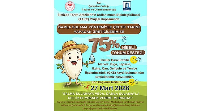 Çanakkale Çeltik Üreticilerine Yönelik Büyük Destek Açıklandı: Su Tasarruflu Üretim Odaklı Yüzde 75 Hibe