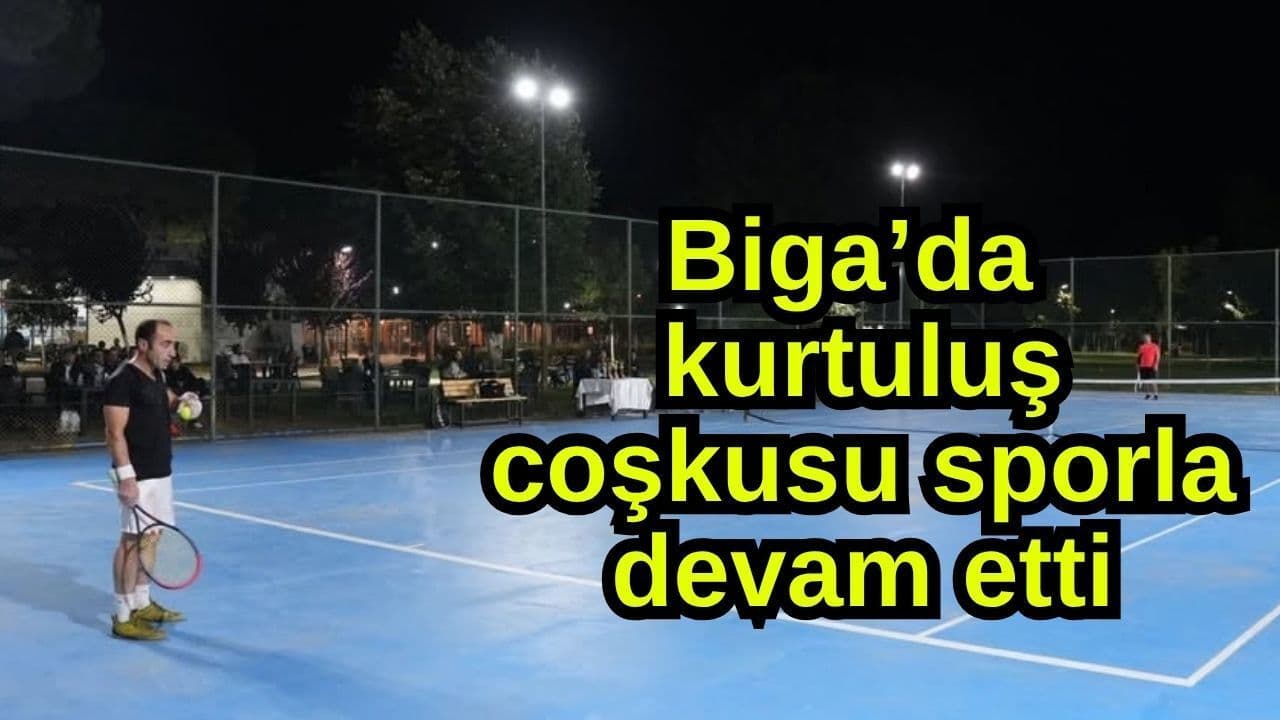 Biga’da kurtuluş coşkusu sporla sürdürüldü