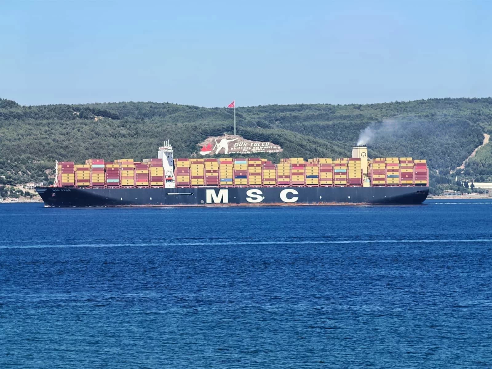 Çanakkale Boğazı'nda Dev Konteyner Gemileri