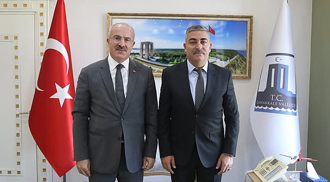 Ayhan Karaduman Bayburt Ataması Sonrası Çanakkale Vali Toraman’a Veda Ziyareti Gerçekleştirdi