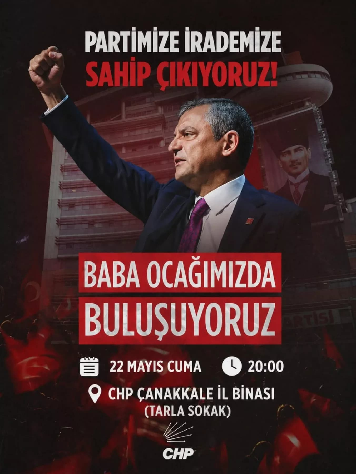 CHP Çanakkale'den Çağrı: Baba Ocağımızda Buluşuyoruz
