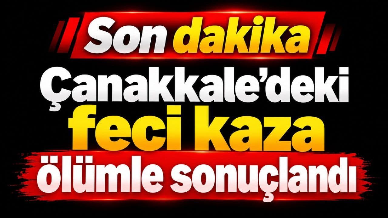 Çanakkale’de Bayramiç'te Kaza: Bir Ölüm, Bir Yaralı