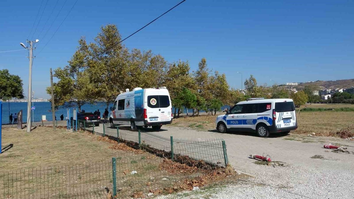 İddiaya göre el freni çekilmeyen taşıt Çanakkale'de denize düştü, 3 saatte çıkarıldı