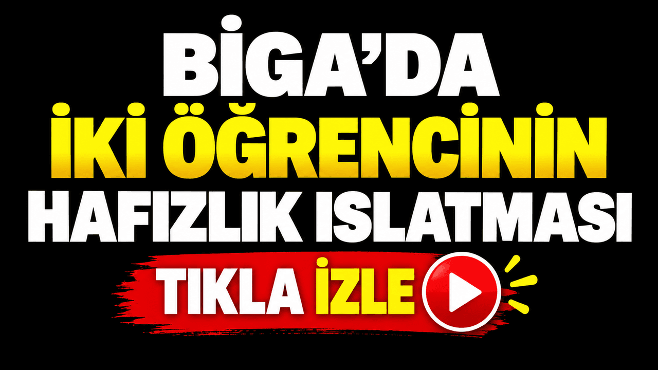 Iki öğrencinin hafızlık ıslatması icra edildi Biga’da