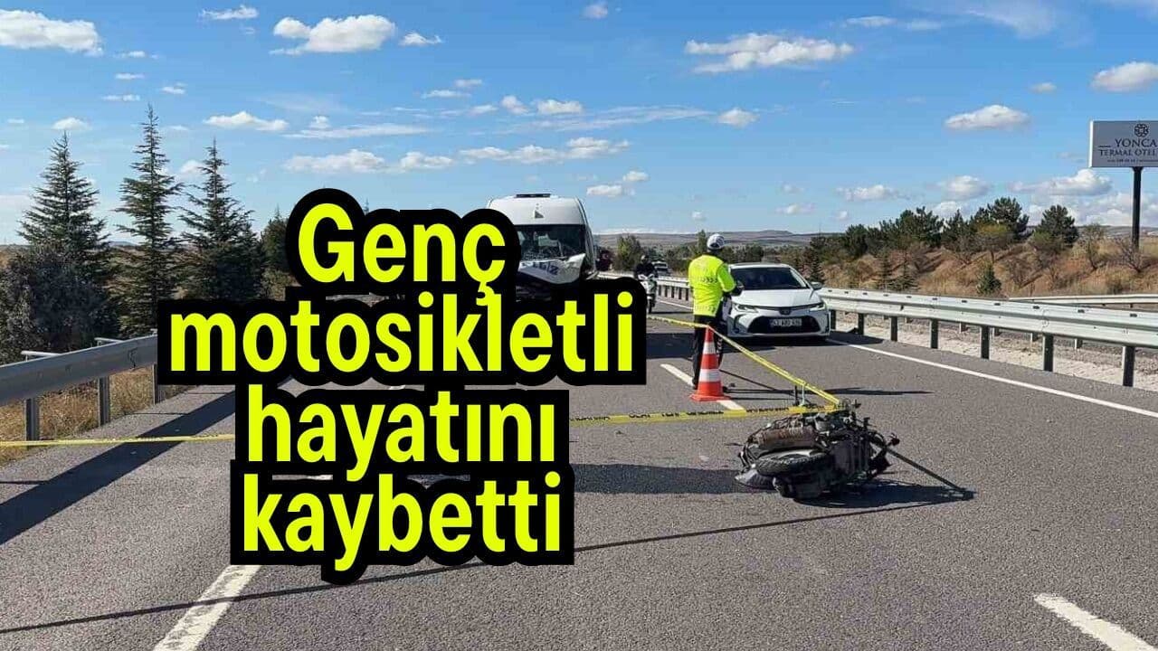 Genç motosikletli yaşamını yitirdi