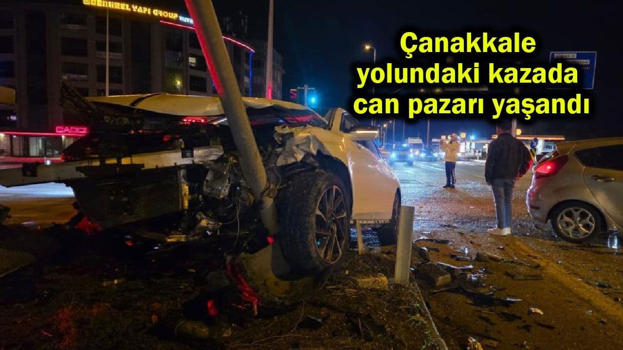 Çanakkale Yolu'nda Trafik Kazası: 3 Yaralı