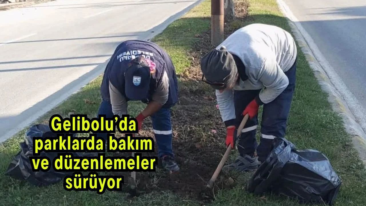 Çanakkale'de Park Bakımı ve Düzenlemeler Hızla Devam Ediyor