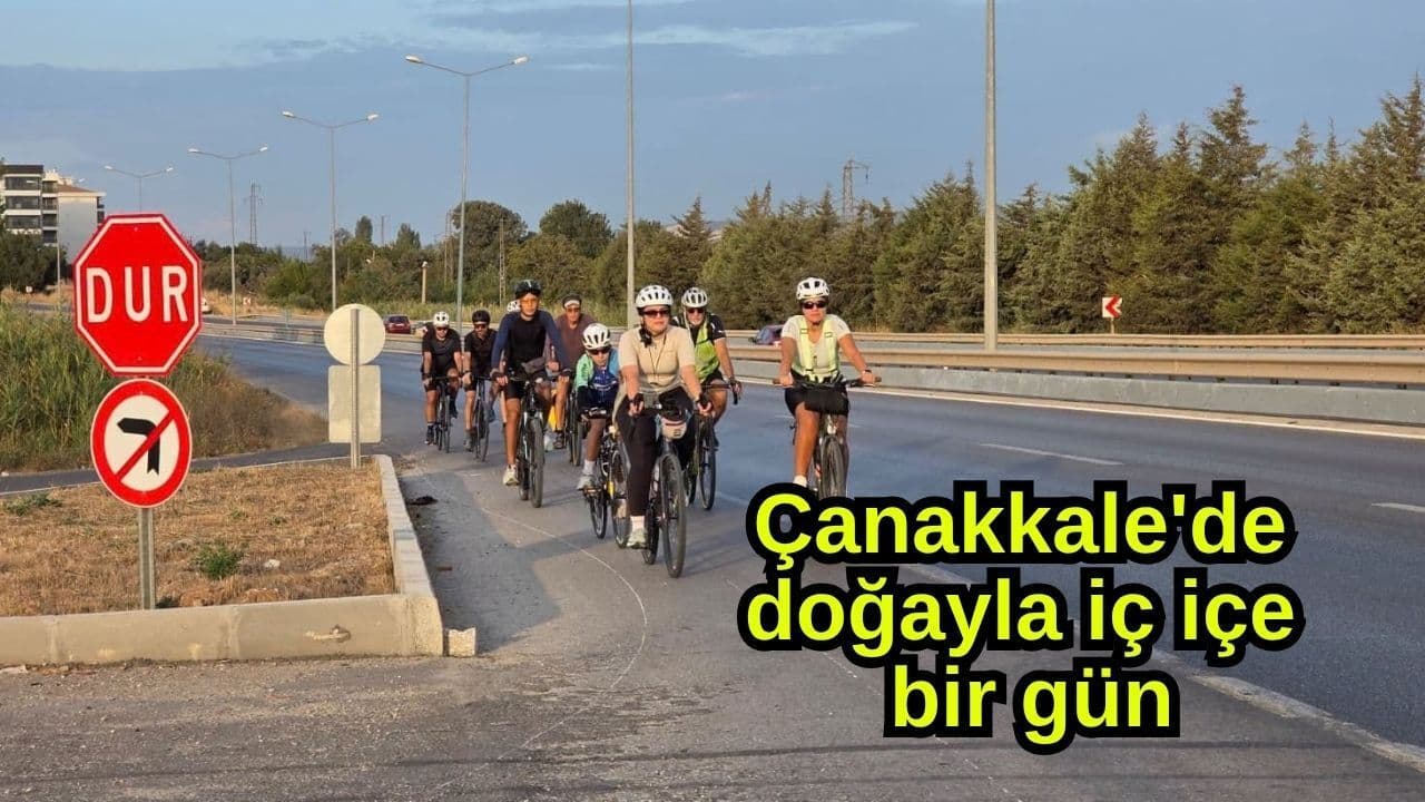 Çanakkale’de doğayla iç içe bisiklet turu