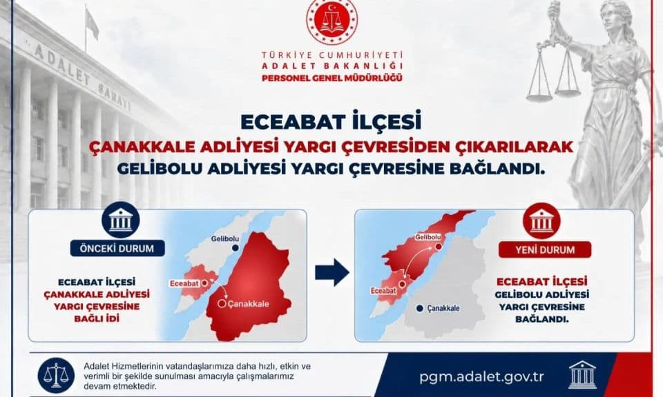 Eceabat'tan Gelibolu'ya Yargı Değişikliği: Turan Yardımcısına Teşekkür