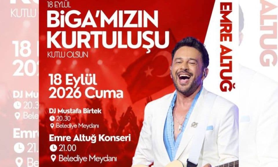 Biga’da 18 Eylül Coşkusu: 12 Eylül’den Başlayan Spor, Sanat ve Emre Altuğ Konseri