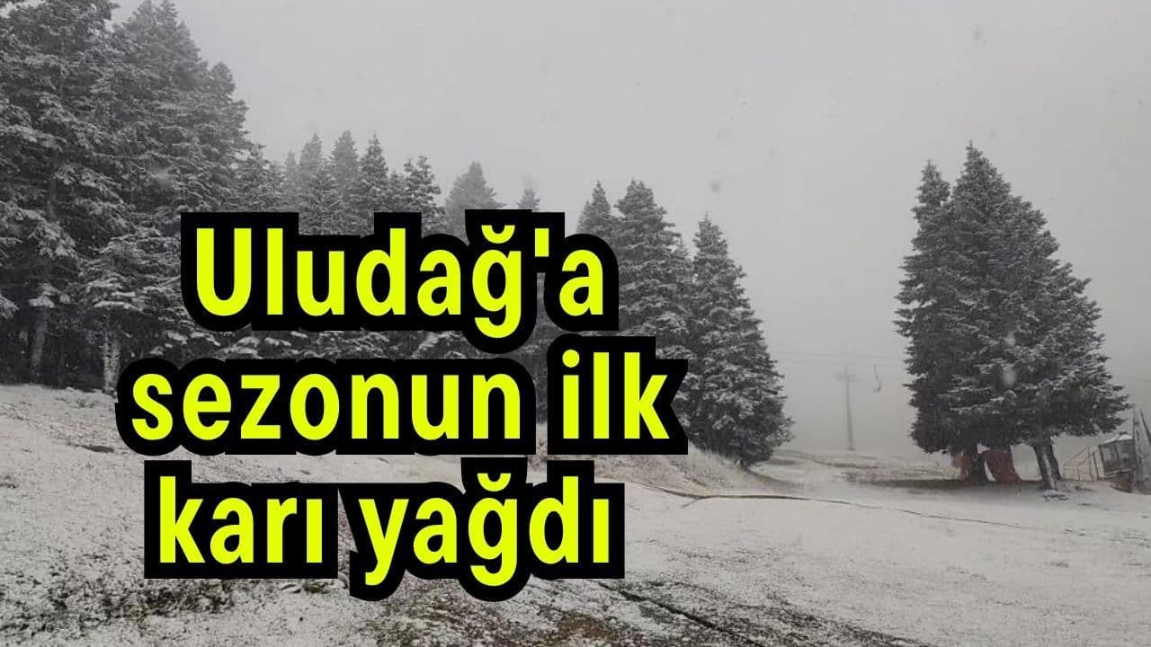Uludağ'a Sezonun İlk Karı Düştü: Çanakkaleliler Kış Tatili İçin Gözünü Zirveye Dikti!