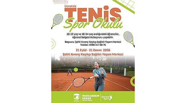 ÇANAKKALE'DE ÜCRETSİZ TENİS EĞİTİMLERİ BAŞLIYOR Çanakkale Belediyesi, çocuk ve gençlikin sportif faaliyetlere katılımını desteklemek gayesiyle ücretsiz tenis öğretimler düzenliyor. HACI FATMA BODUR, 44. YILINDA DUALARLA ANILDI GELİBOLU
