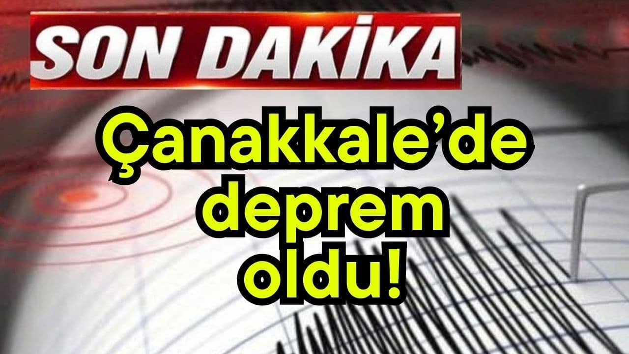 Çanakkale'de 3.6 Büyüklüğünde Deprem Gerçekleşti