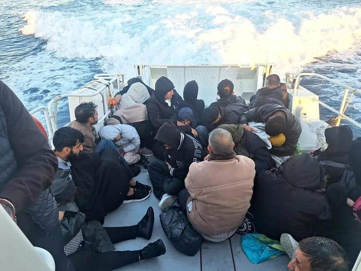 Çanakkale'de Kaçak Göçmenlerin Yakalanması