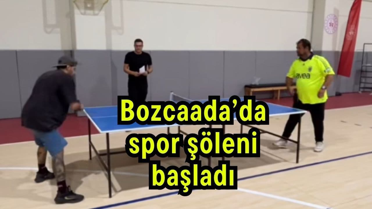 Bozcaada’da Cumhuriyet Bayramı Spor Turnuvası Başladı