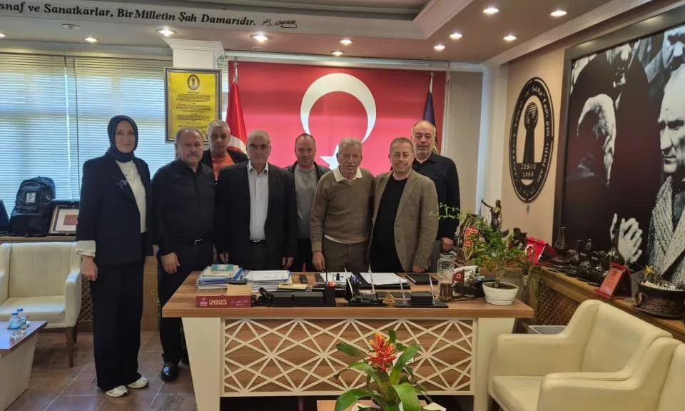 İbrahim Ejder Çanakkale Esnaf Odaları Birliği'ne Ziyarette Bulundu