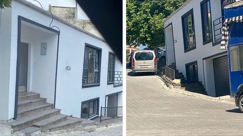 Erenköy'de Yeni Yapının Merdivenleri Kaldırımı İşgal Etti