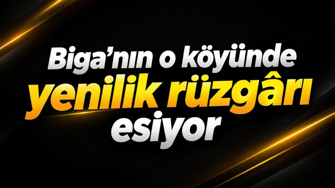 Biga’nın Gerlengeç Köyü’nde Altyapı Çalışmaları Hız Kesmeden Devam Ediyor