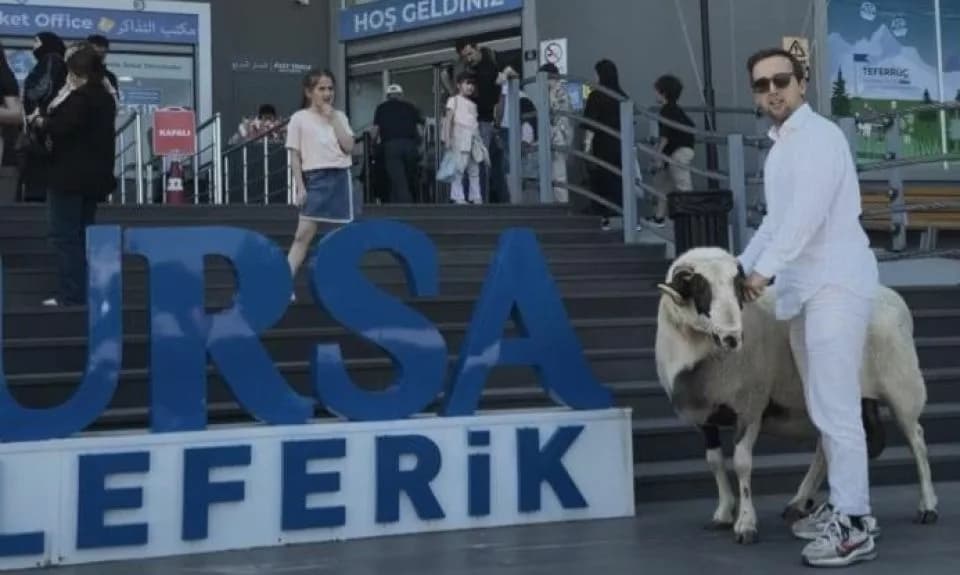 Bayramda Koçuyla Teleferik Keyfi