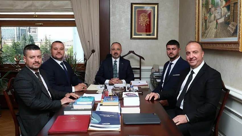 MHP ÇANAKKALE İL BAŞKANI SALİH ALTINKAYA’DAN BÜLENT TURAN’A ZİYARET