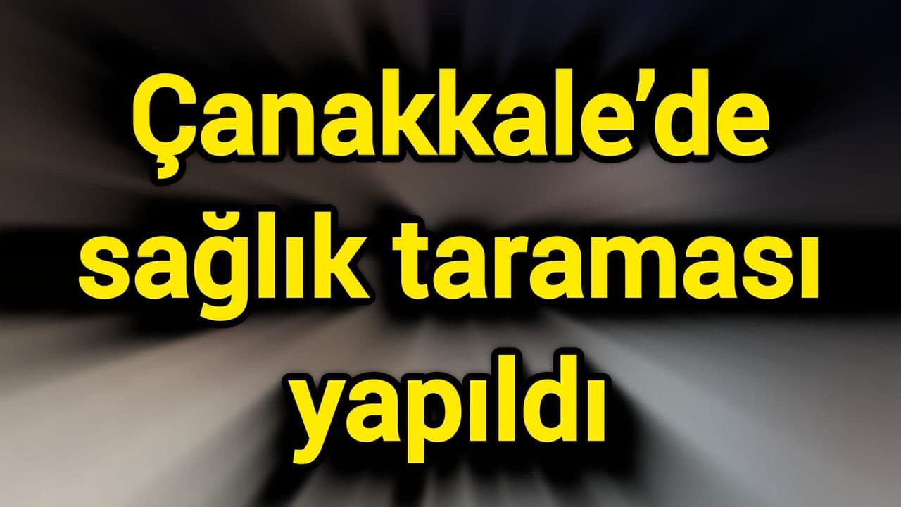 Gelibolu’da Halk Sağlığı Haftası kapsamında ücretsiz tansiyon ve şeker ölçümü yapıldı