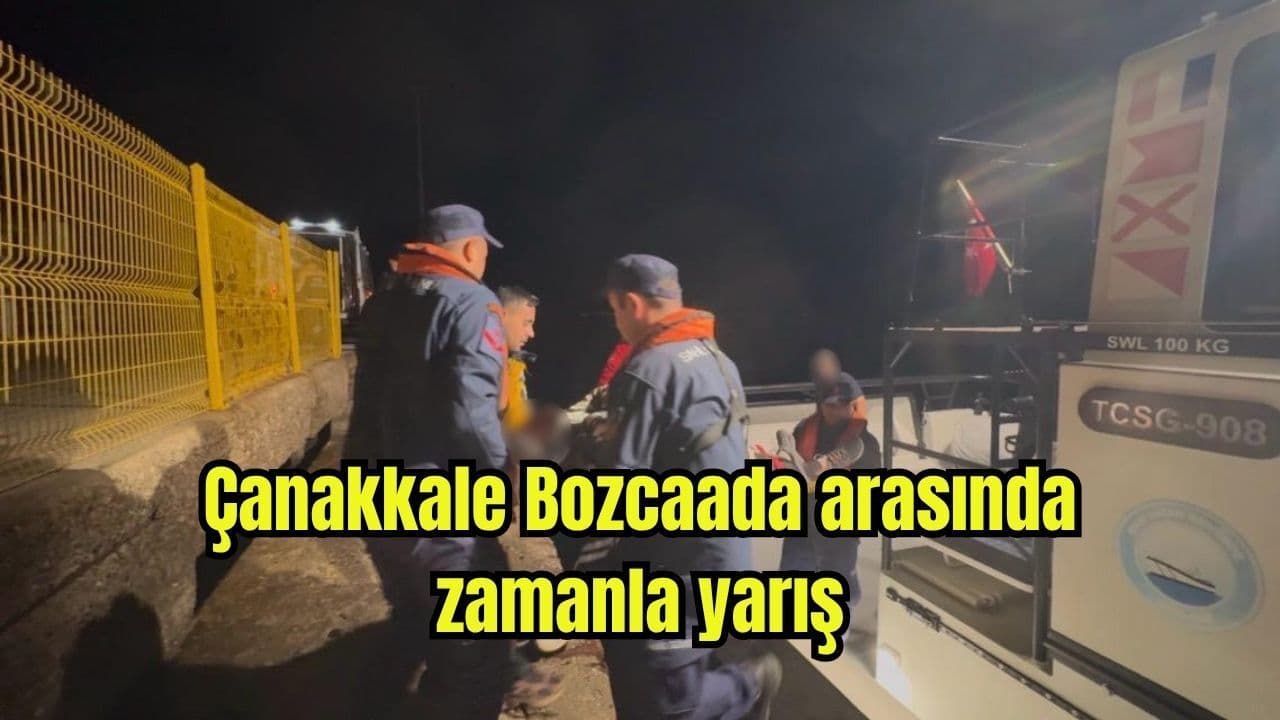 Bozcaada’da Trafik Kazası ve Hızlı Tıbbi Tahliye