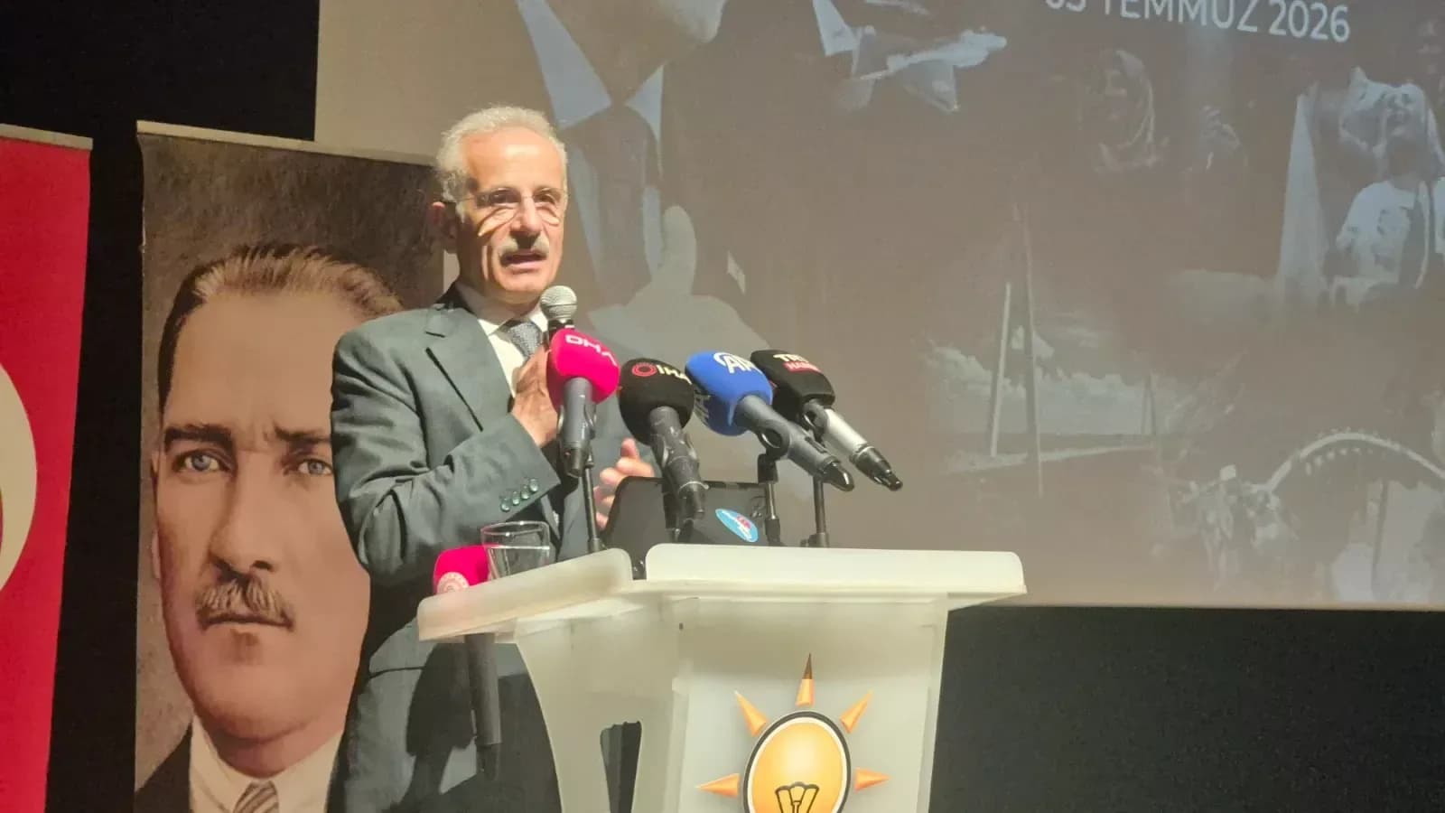 Ulaştırma ve Altyapı Bakanı Abdulkadir Uraloğlu: 'Cumhurbaşkanımız ateş çemberinin içinde Türkiye'nin istikrarını sağladı'