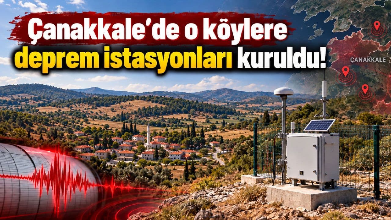 Çanakkale’de Kumkale ve Bodurlar Köylerinde Yeni Deprem İstasyonları Kuruldu