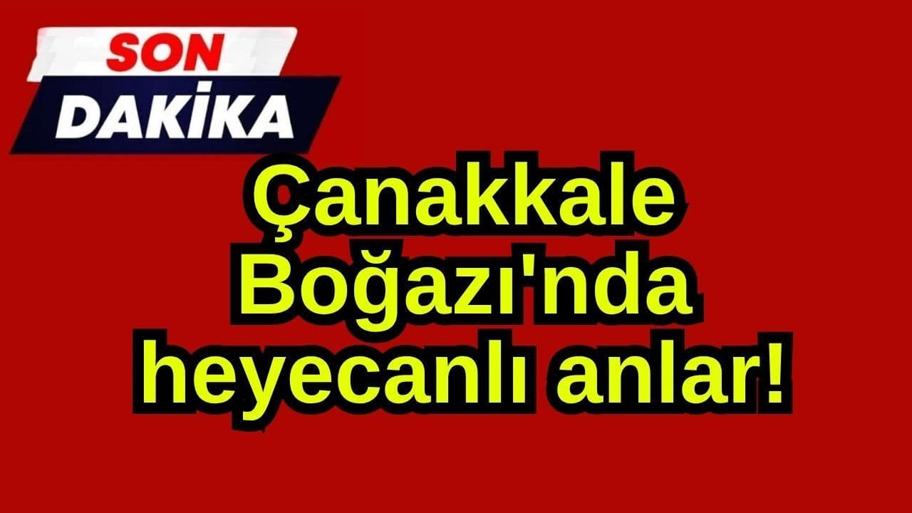 Çanakkale Boğazı'nda Tekne Arızası ve Hızlı Kurtarma Operasyonu