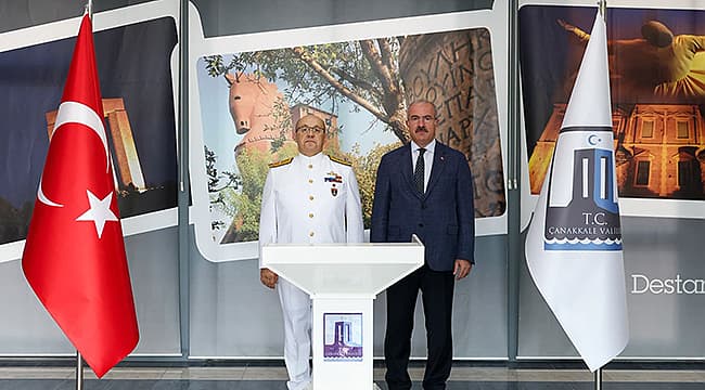 Tuğamiral Birol Orak, Çanakkale Valisi Ömer Toraman'ı Ziyaret Etti