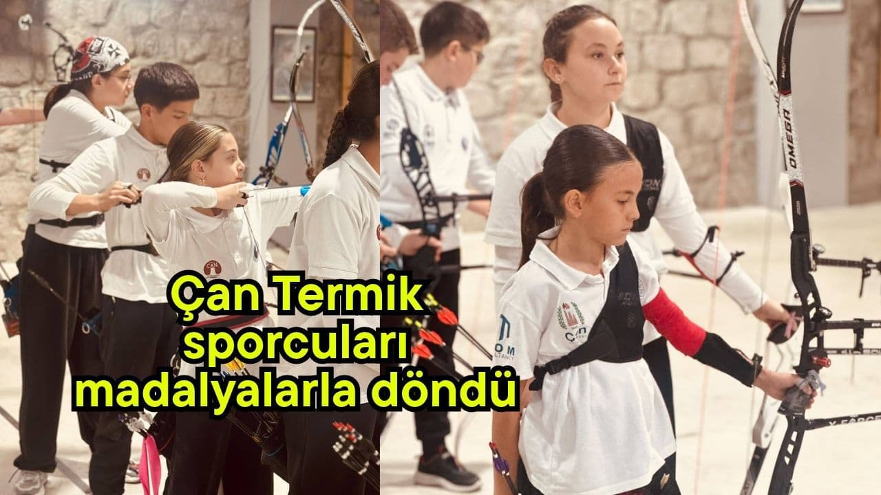 Çan Termik atletler madalyalarla döndü