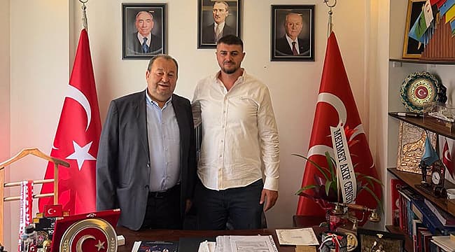 ŞADAN DOĞAN'DAN MHP İL BAŞKANI ALTINKAYA'YA HAYIRLI OLSUN ZİYARETİ