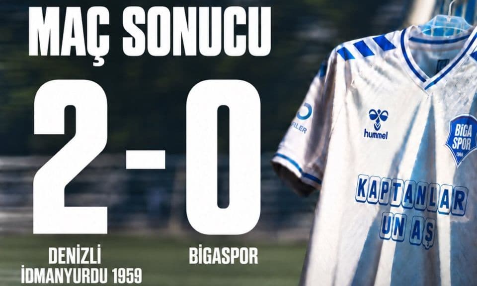 Bigaspor, Denizli Deplasmanında 2-0 Kayıp Oldu