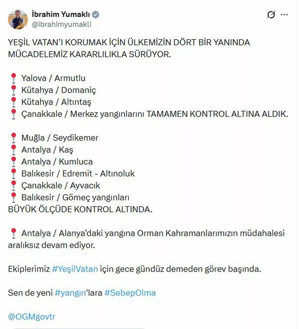 Ormancılık Mücadelesinde Güncel Gelişmeler