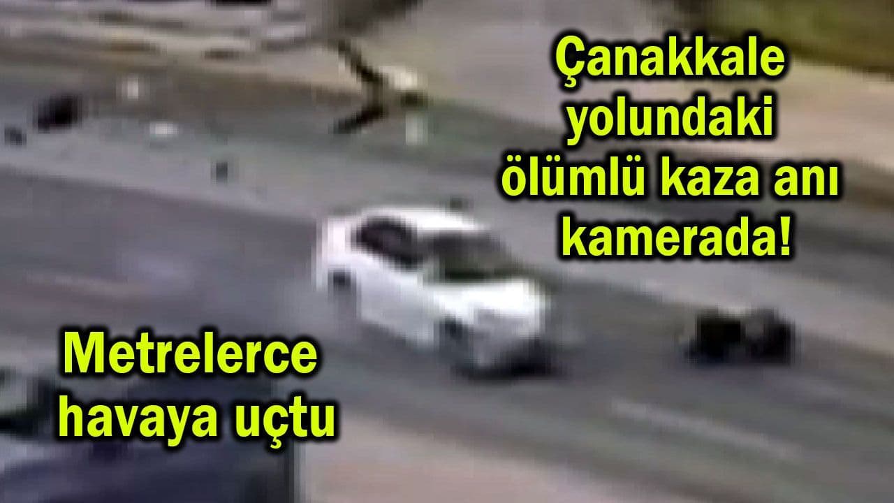 Çanakkale Yolunda Ölümcül Kaza: Otomobil Motosiklet Çarpışması