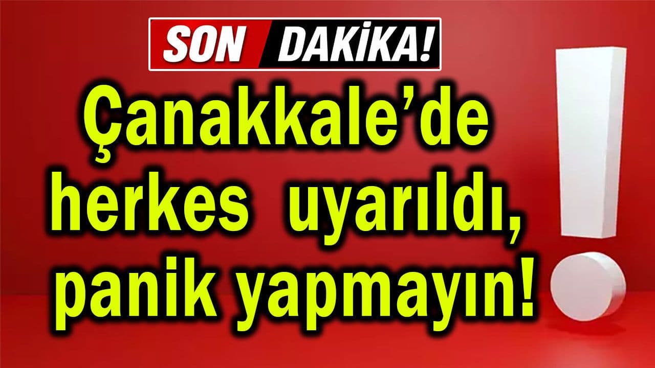 Çanakkale’de Siren Testi Uyarısı: Panik Yapmayın