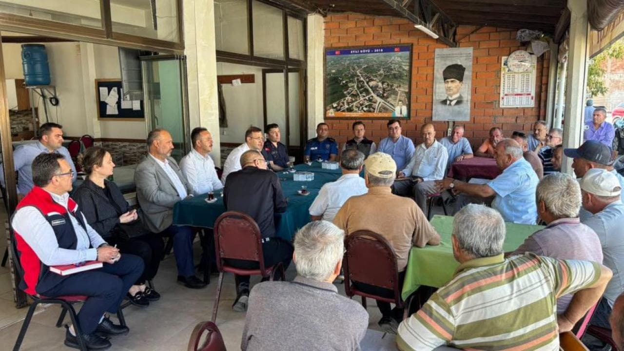 Çan Kaymakamı Şimşek Etili Köyü’nde Halkla Buluşma Toplantısı Yaptı