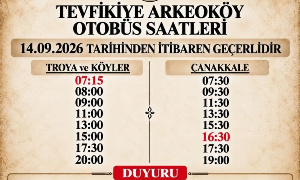 Tevfikiye Köyü'nde Minibüs Saatleri Değişti: Yeni Rotalar ve Hizmet Saatleri