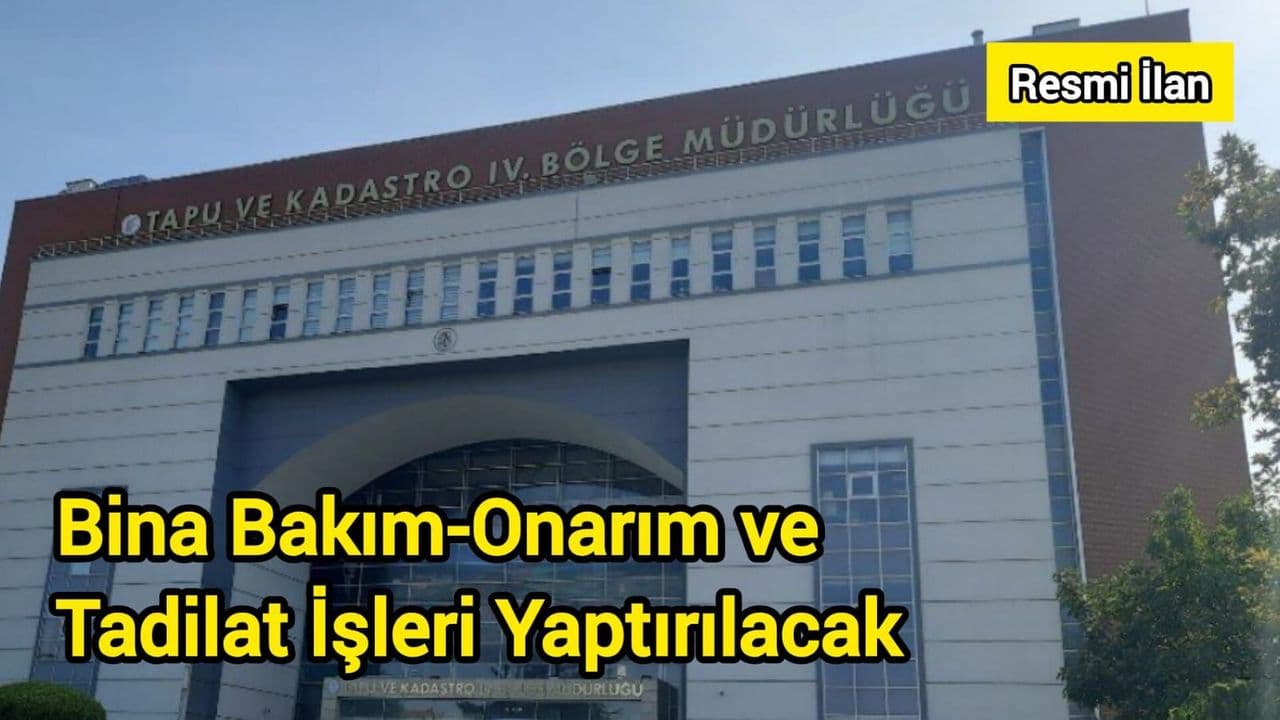 Çanakkale Tapu ve Kadastro Binası Bakım‑Onarım ve Tadilat İşleri Açık İhaleye Çıktı