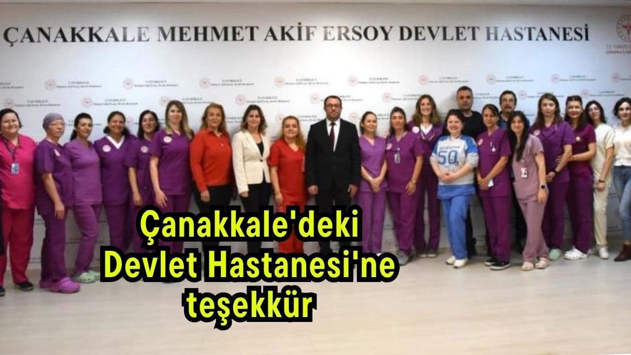 Çanakkale Devlet Hastanesinde Sezaryen Oranları Düşük, Teşekkür Belgeleri Takdim Edildi