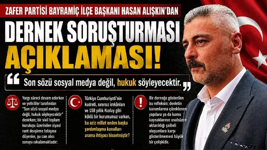 Hasan Alışkın'dan Dernek Soruşturması Açıklaması: