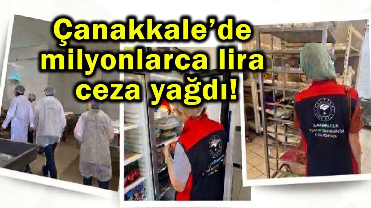 Çanakkale’de gıda denetimlerinde 1,018,000 TL ceza kesildi