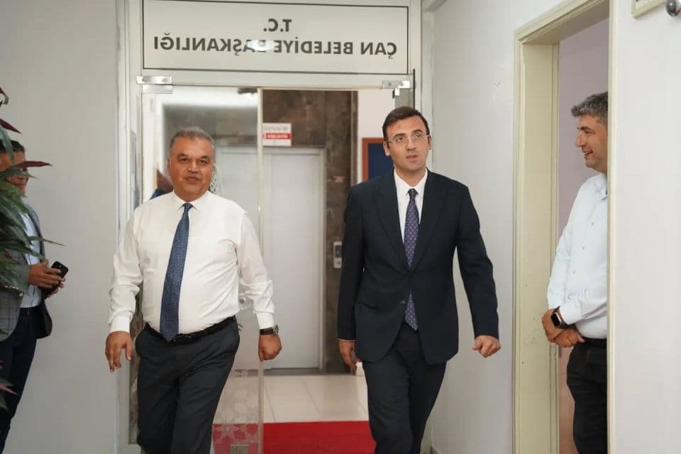 Çan Kaymakamı Bülent Şimşek’ten Başkan Harun Arslan’a İade-i Ziyaret