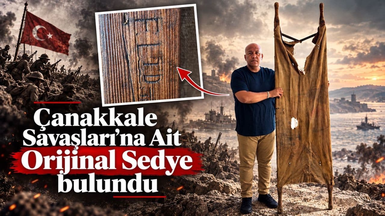 Çanakkale Savaşları'na ait orijinal sedye bulundu (Video)