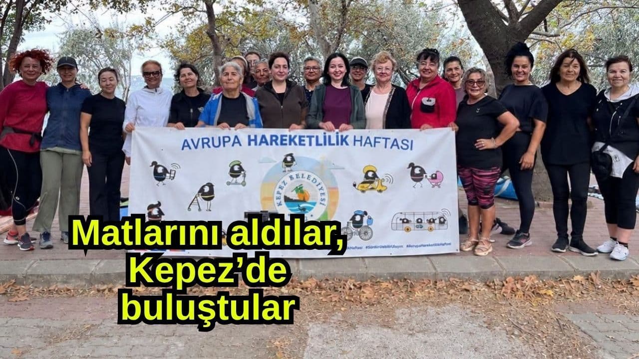 Kepez’te Açık Hava Pilates Etkinliği: Matlar Çıkıldı