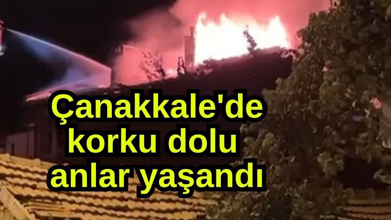 Çanakkale Gelibolu’da Çatı Yangını Hızlıca Söndürüldü