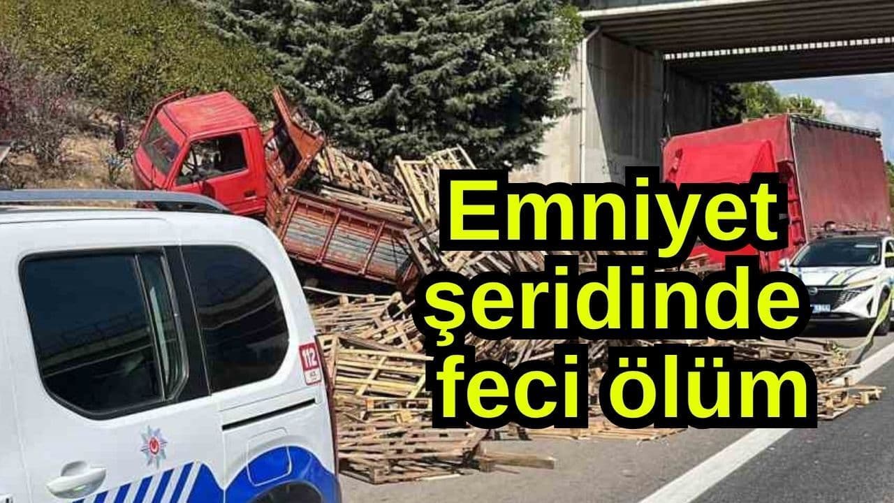 Emniyet şeridinde feci ölüm