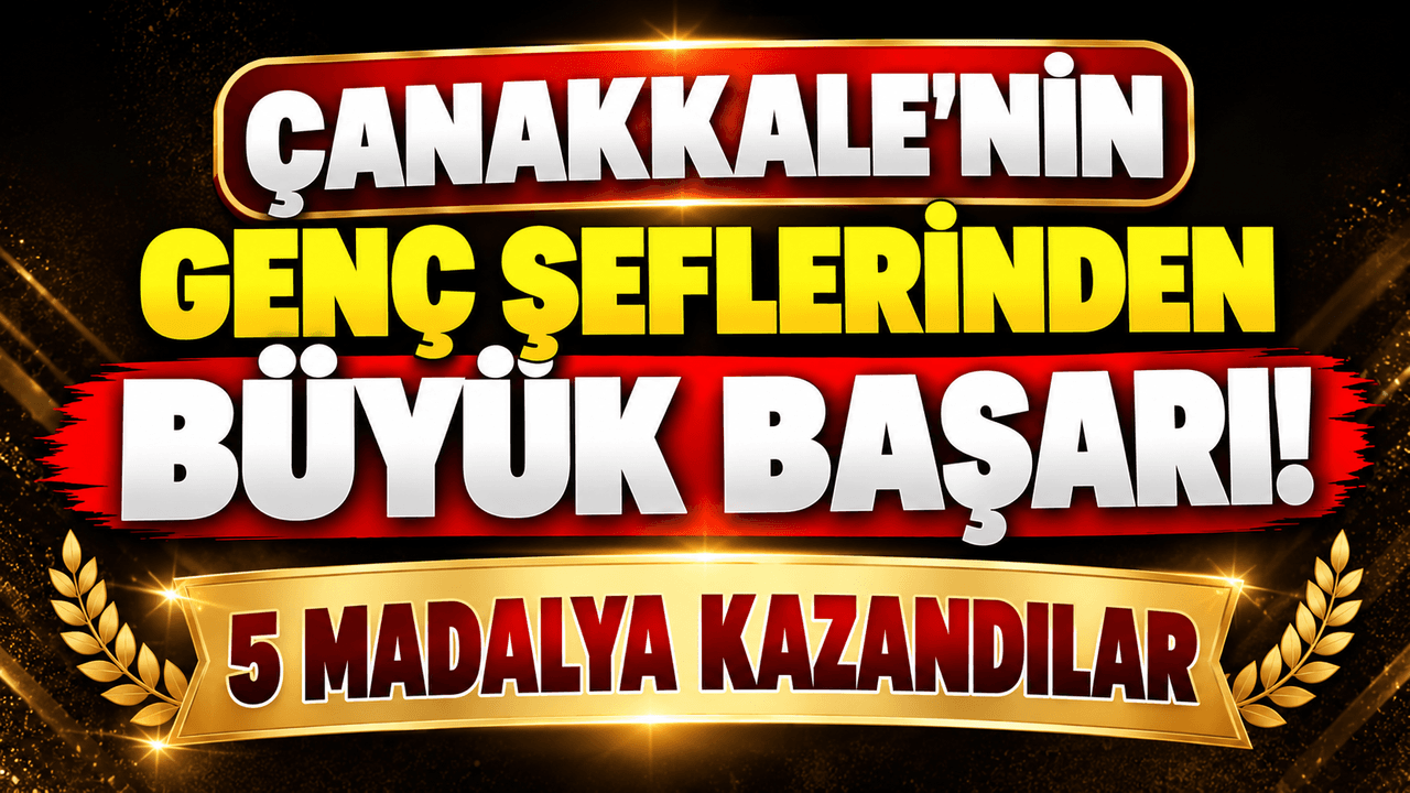 Gelibolu Lisesi Genç Şefleri Edremit Festivali’nde Beş Madalya Kazandı