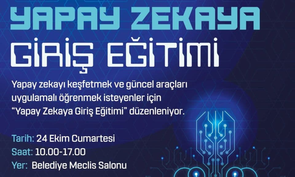 ÇOMÜ ile Çanakkale Belediyesi İş Birliğiyle Yapay Zekâya Giriş Eğitimi